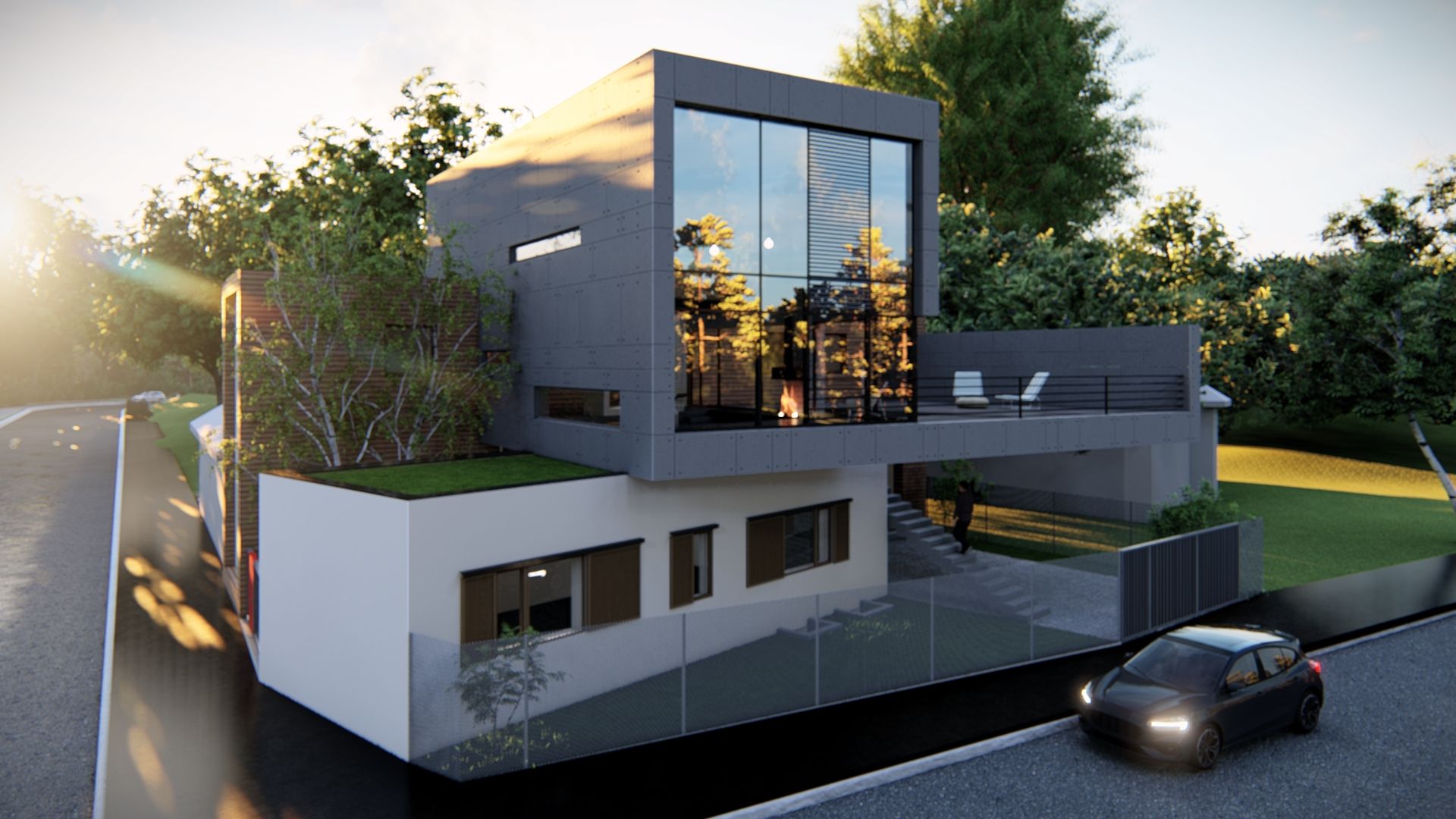 Vila cu design modern, singur in curte, la 3 minute de Centrul orasului