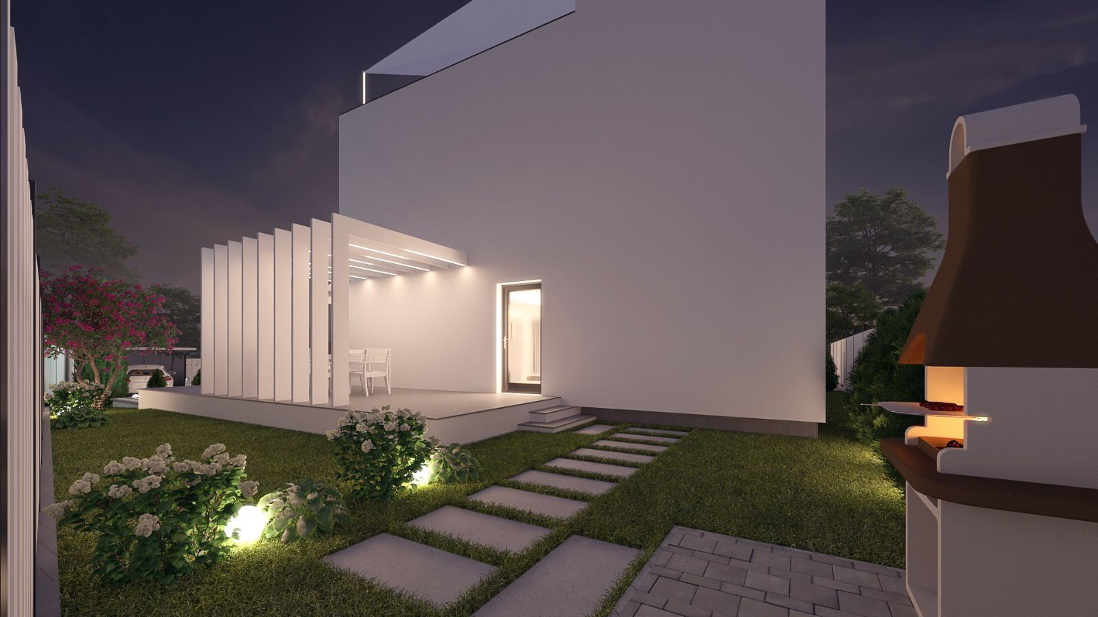 Casa cu design modern, panouri fotovoltaice, Ansamblul Bavaria Park